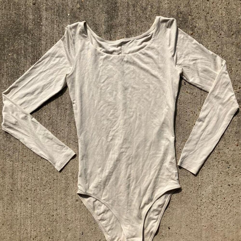 Cream everlane bodysuit xs new